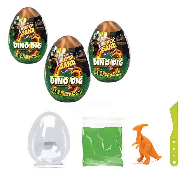 Set cinetic în ou “Dinozauri”