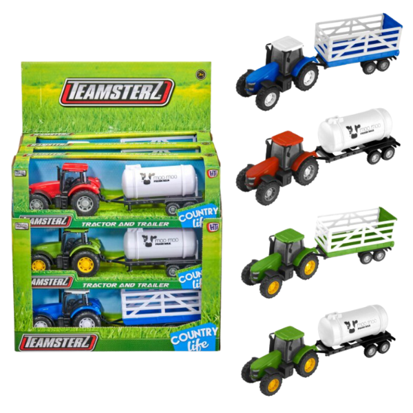Tractor cu remorcă Teamsterz, în as.
