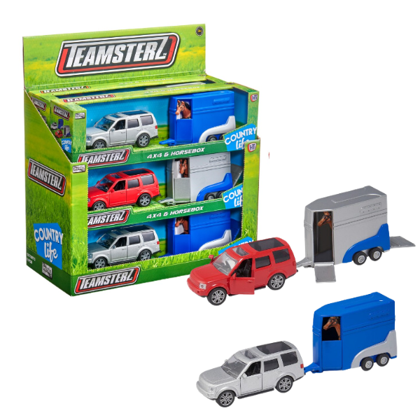 Mașină 4×4 și remorcă pentru cai Teamsterz, în as.