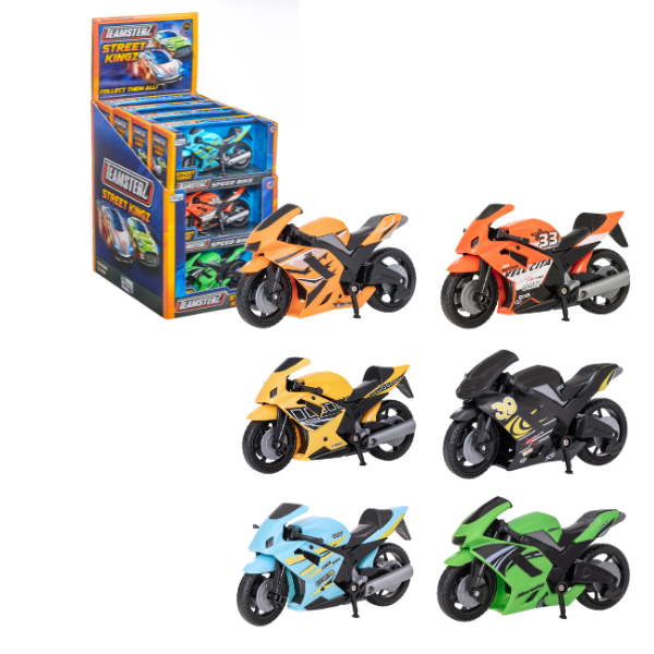 Motocicletă Teamsterz, în as.