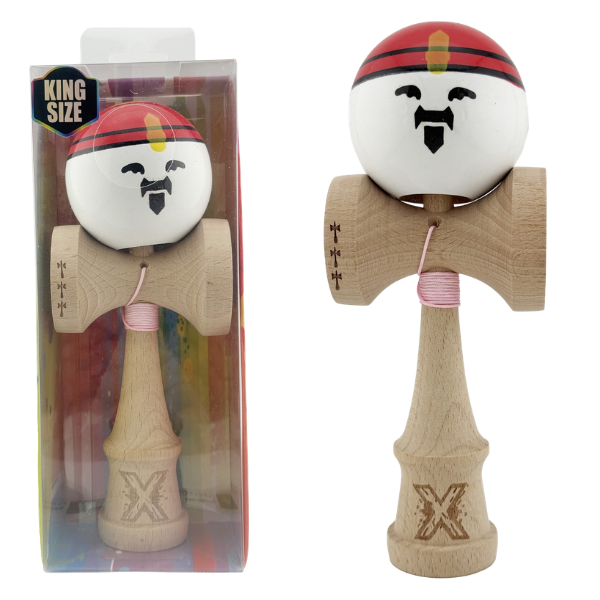 “Kendama Flippy X Original”, profesională, rulment metalic, ața 55 cm, ultra aderent, cupe mari, 7 х 6 х 18 cm, rege