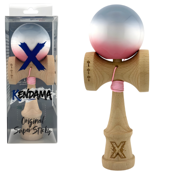 “Kendama Flippy X Original”, profesională, 7 х 6 х 18 cm, ața 55 cm,cupe mari, gradient