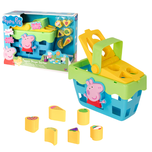 Sorter cu diverse figuri «Geanta Purcelușei Peppa»
