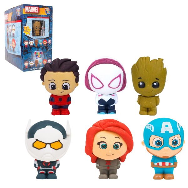3D radieră din seria “Marvel”, 6 modele
