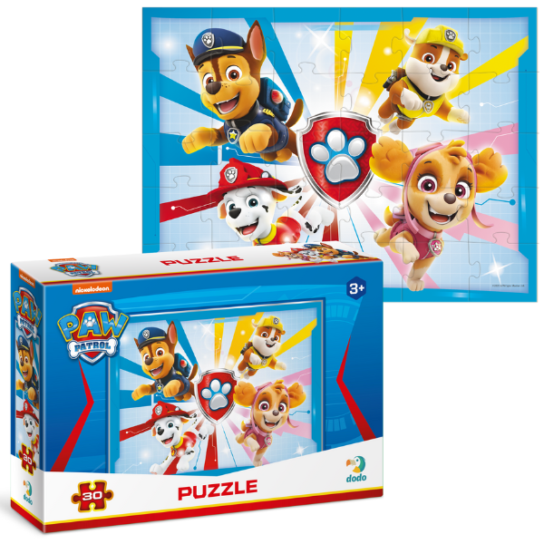 Puzzle “Cățeluși îndrăzneți”, seria Patrula cățelușilor, 30 elem.