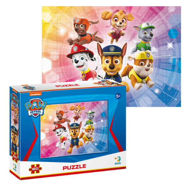 Puzzle “Echipa de salvare”, seria Patrula cățelușilor, 60 elem.