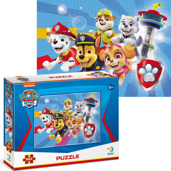 Puzzle “Cățelușii vin în ajutor”, seria Patrula cățelușilor, 60 elem.