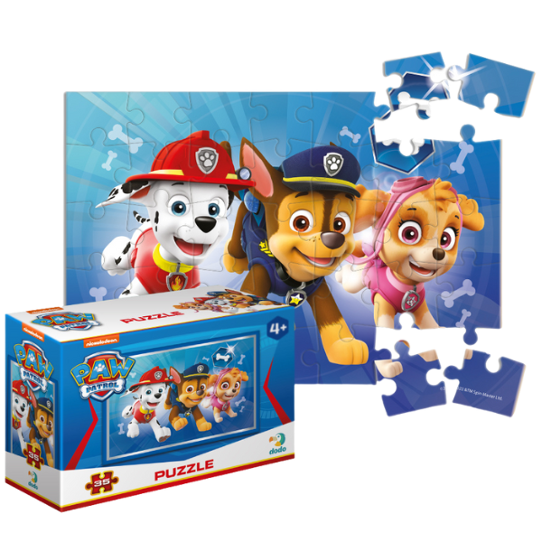 Puzzle-mini “Marshall, Chase și Skye”, seria Patrula cățelușilor, 35 elem.