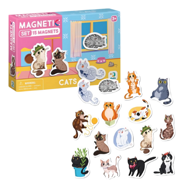 Joc magnetic “Pisici”, 15 elem.