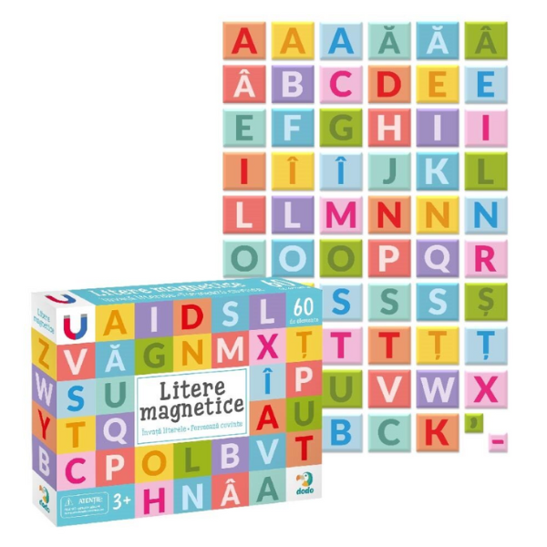 Joc magnetic “Alfabet”, 60 el. (ro)