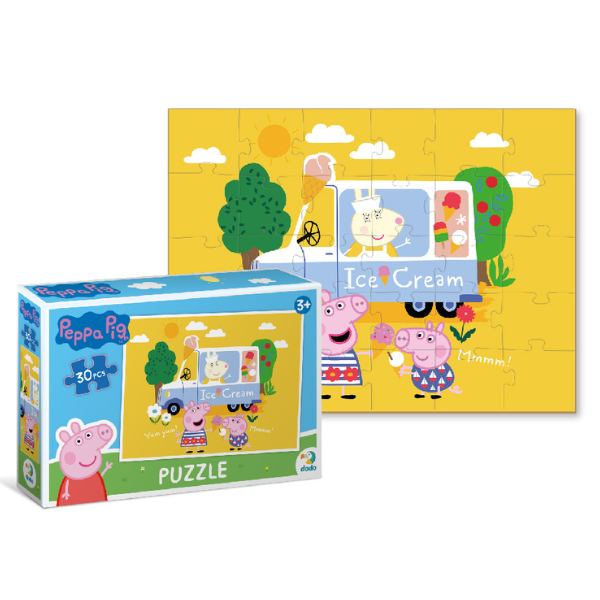 Puzzle “Înghețata preferată a lui Peppa”, seria Purcelușa Peppa, 30 elem.