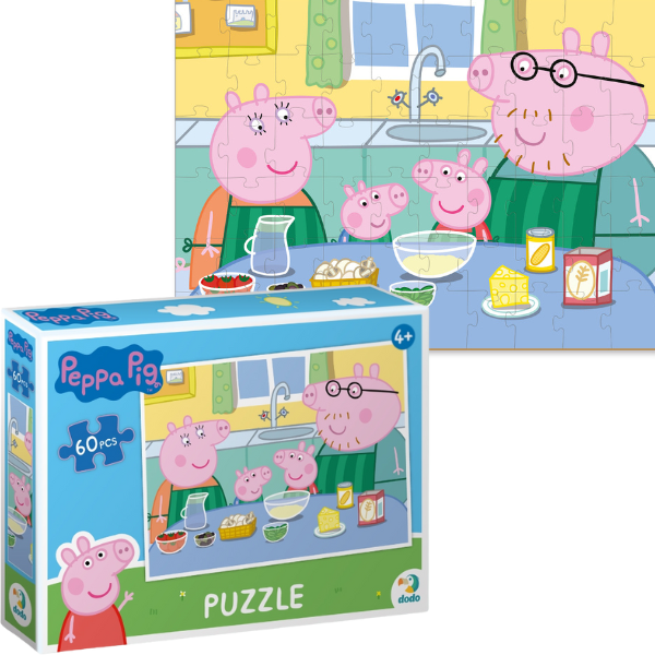 Puzzle “Gătim împreună”, seria Peppa Pig, 60 elem.