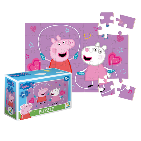 Puzzle-mini “Joacă cu prietena”, seria Peppa Pig, 35 elem.