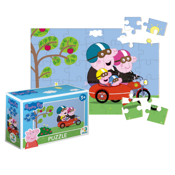 Puzzle-mini “Călătorie cu motocicleta”, seria Peppa Pig, 35 elem.