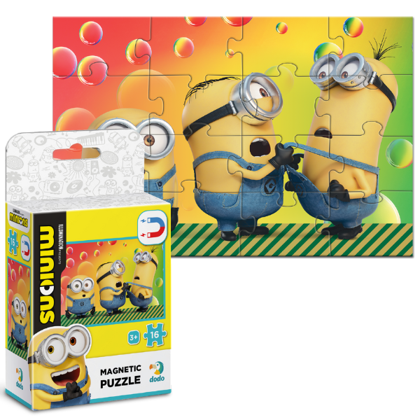 Puzzle magnetic “Prieteni”, seria Minions, 16 elem.