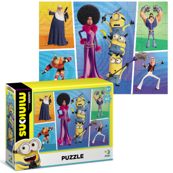 Puzzle “Demascarea hoților”, seria Minions, 80 elem.