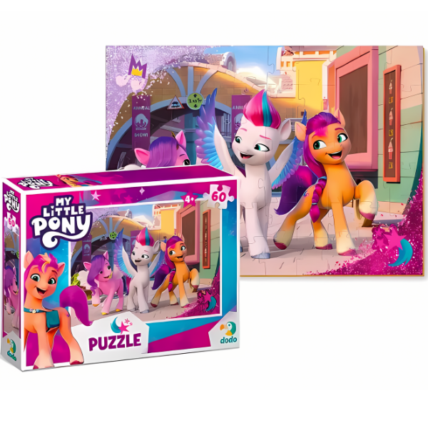 Puzzle “Plimbare în oraș”, seria My Little Pony, 60 elem.