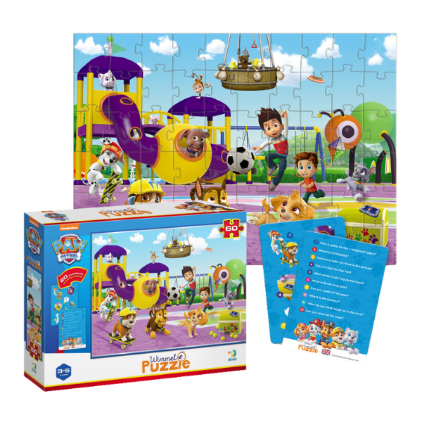 Joc de dezvoltare-puzzle “Patrula cățelușilor la plimbare”, seria Wimmelpuzzle, 60 elem.