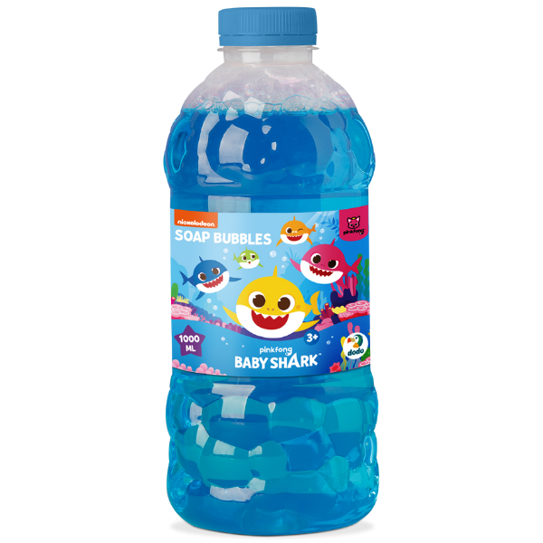 Sticlă cu soluție de săpun “Baby Shark”, 1000 ml