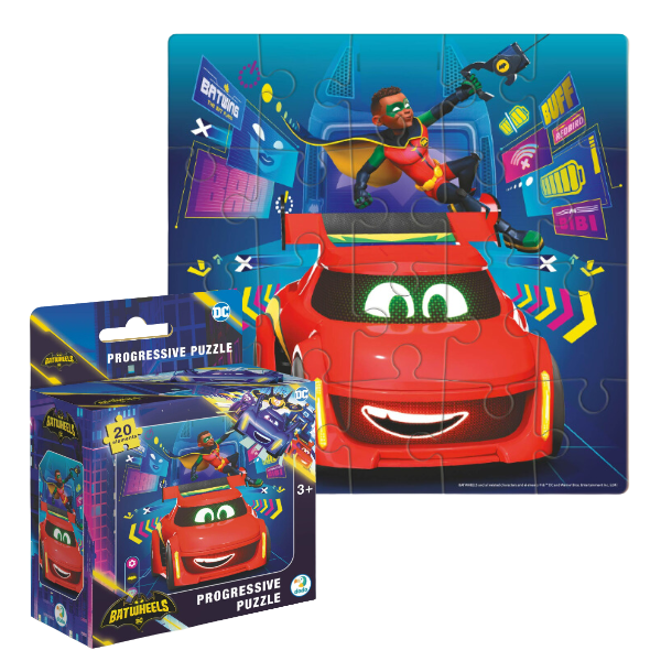 Puzzle “Batwheels: Pasărea Roșie Red”, seria Progressive, 20 el.