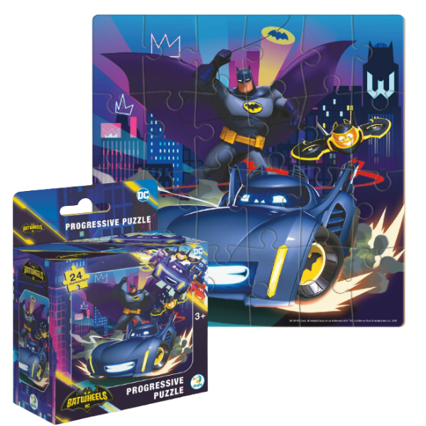 Puzzle “Batwheels:  Batmobilul Bam”, seria Progressive, 24 el.