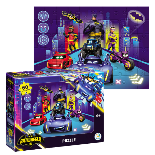 Puzzle “Batwheels: Originea Batwheels”, 60 elem.
