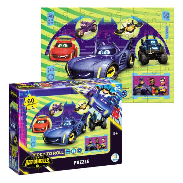 Puzzle “Batwheels: Roțile doar vor să se distreze”, 60 elem.