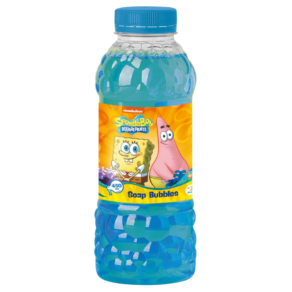 Sticlă cu soluție de săpun “SpongeBob”, 450 ml