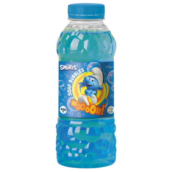 Sticlă cu soluție de săpun “Ștrumfii”, 450 ml