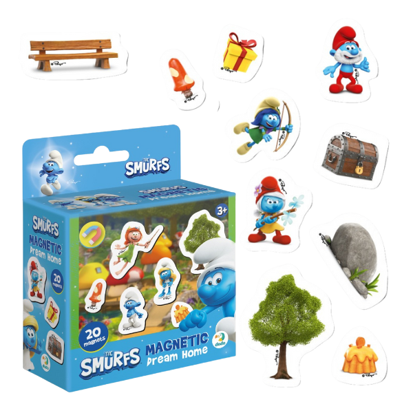 Joc magnetic “Casa de vis: Vilă”, seria Smurfii, 20 elem.
