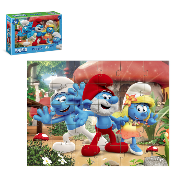 Puzzle-mini “Smurfii”, 30 elem.