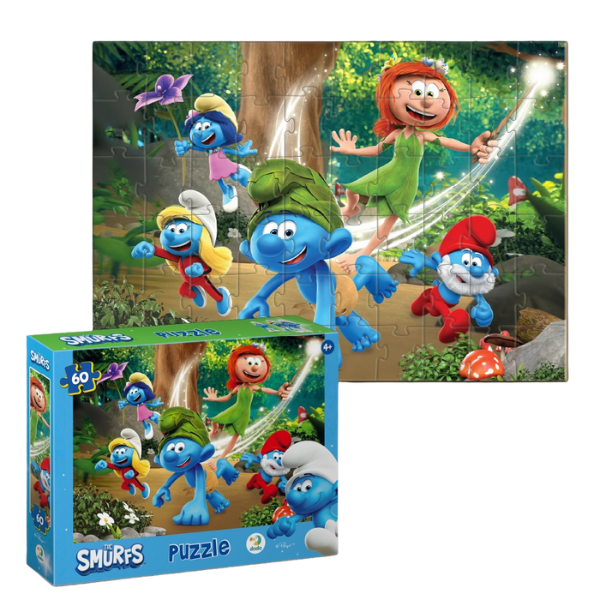 Puzzle “Prințesa Frunzuliță”, seria Smurfii, 60 elem.