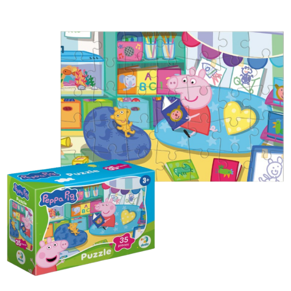 Puzzle-mini “Povești pentru ursuleț”, seria Peppa Pig, 35 elem.