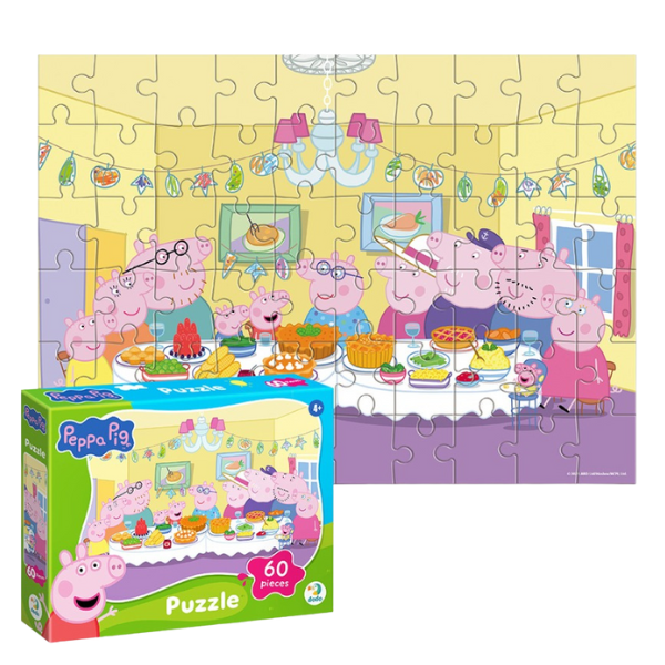 Puzzle “Familia împreună”, seria Peppa Pig, 60 elem.