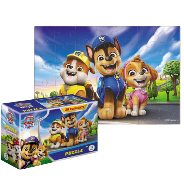 Puzzle-mini “Zâmbim împreună”, seria Patrula cățelușilor, 35 elem.