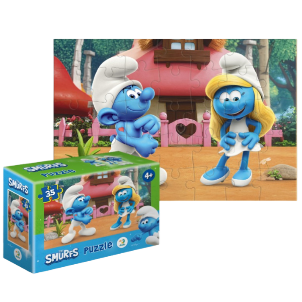 Puzzle-mini “Romantic”, seria Smurfii, 35 elem.