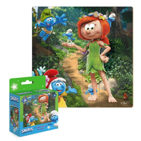 Puzzle “Prințesa în pădure”, seria Smurfii, 24 elem.