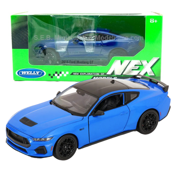 Mașina metalică de colecție 2024 FORD MUSTANG GT 1:25 WELLY