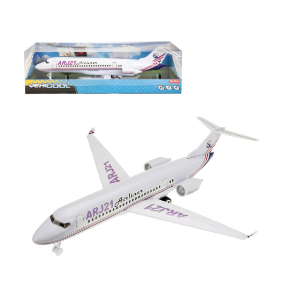 Avion de pasageri cu lumini și efecte sonore