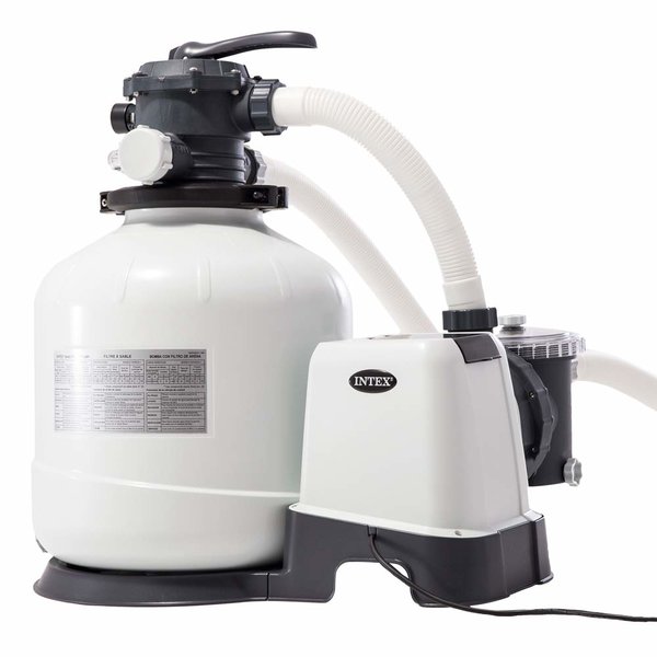 INTEX Pompă de filtrare cu nisip “Krystal Clear SX3200”, rezervor de nisip 55kg, capacitate 12000 L/h