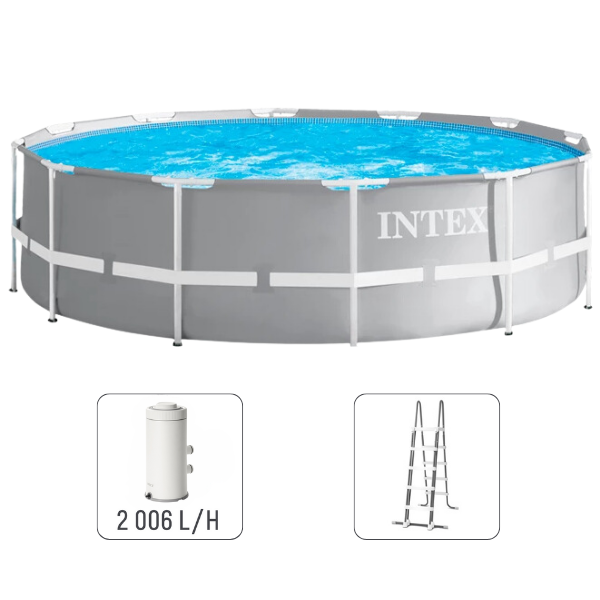 INTEX Piscină PRISM FRAME PREMIUM 366х99сm, 8592L cadru metalic, cu pompă de filtrare
