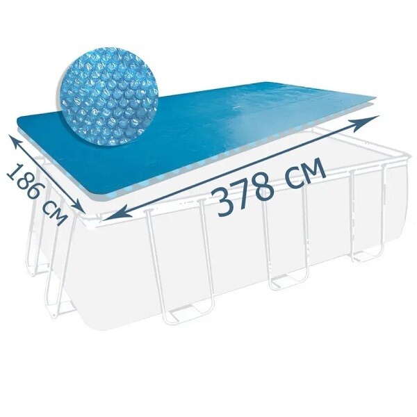 INTEX Husă solară 378х186 cm pentru piscine dreptunghiulare 400×200 cm