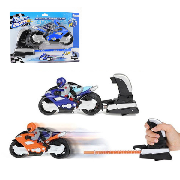 Motocicletă de jucărie cu pilot