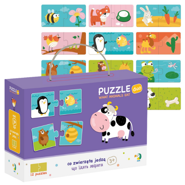 Puzzle “Cine ce mănâncă”, 24 elem.