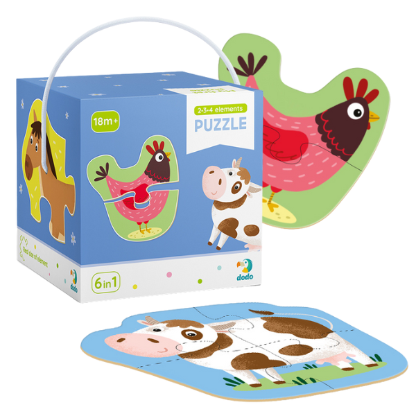 Puzzle 6 in 1 “Animale domestice”
