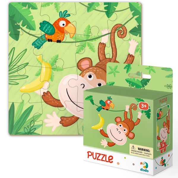 Puzzle “Maimuțică”, 16 elem.