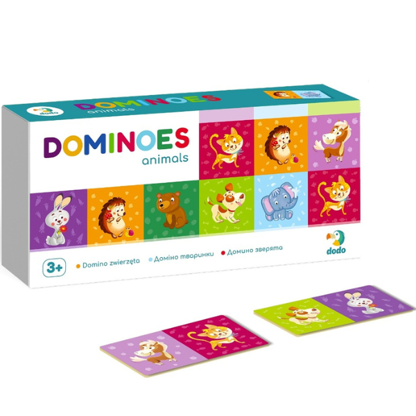Joc de masă “Domino cu animale”, 28 cărți