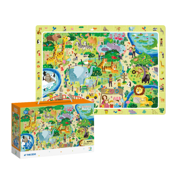 Puzzle “Grădina zoologică”, seria Observation, 80 elem.
