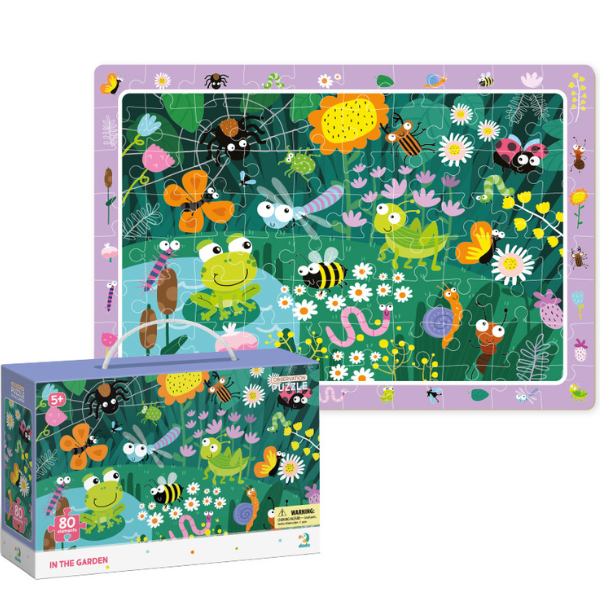Puzzle “În grădină”, seria Puzzle de observație, 80 elem.