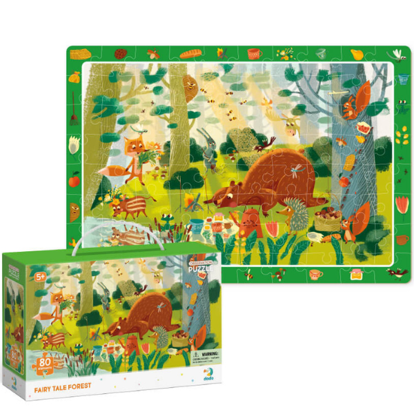 Puzzle “Pădure de basm”, seria Puzzle de observație, 80 elem.